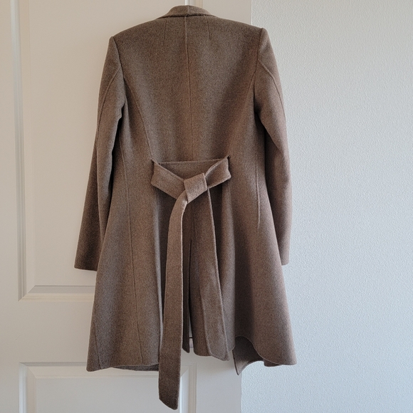 Banana Republic Double Faced Wrap Coat Taupe - Picture 8 of 14